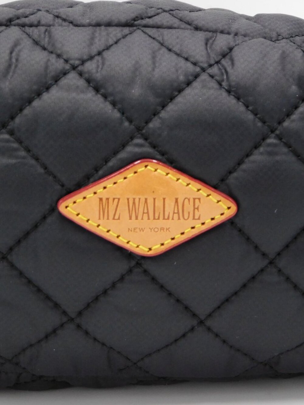 MZ Wallace Black Quilted Nylon Messenger Crossbody Bag | EUC - Picture 8 of 12